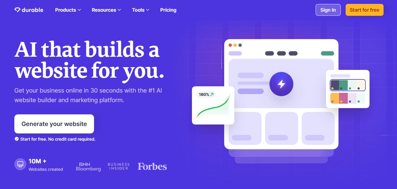 Durable AI Review Platform Overview | Best Free AI Tools