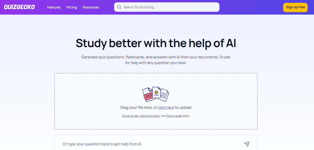 Quizgecko Review Platform Overview | Best Free AI Tools