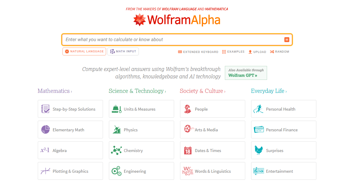 Wolfram Alpha Review Platform Overview | Best Free AI Tools