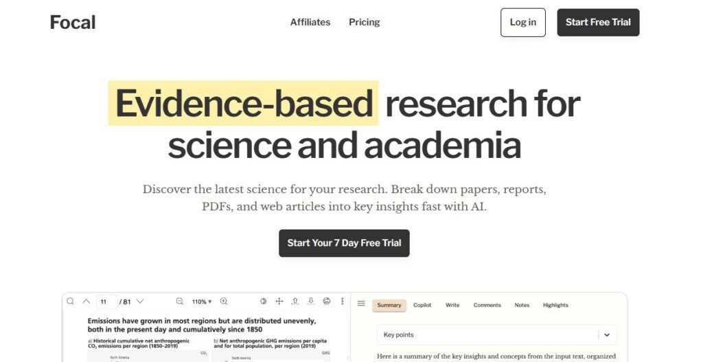 Focal AI Review Platform Overview | Best Free AI Tools Review