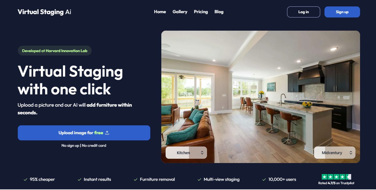 Virtual Staging AI Review Platform Overview | Best Free AI Tools Review