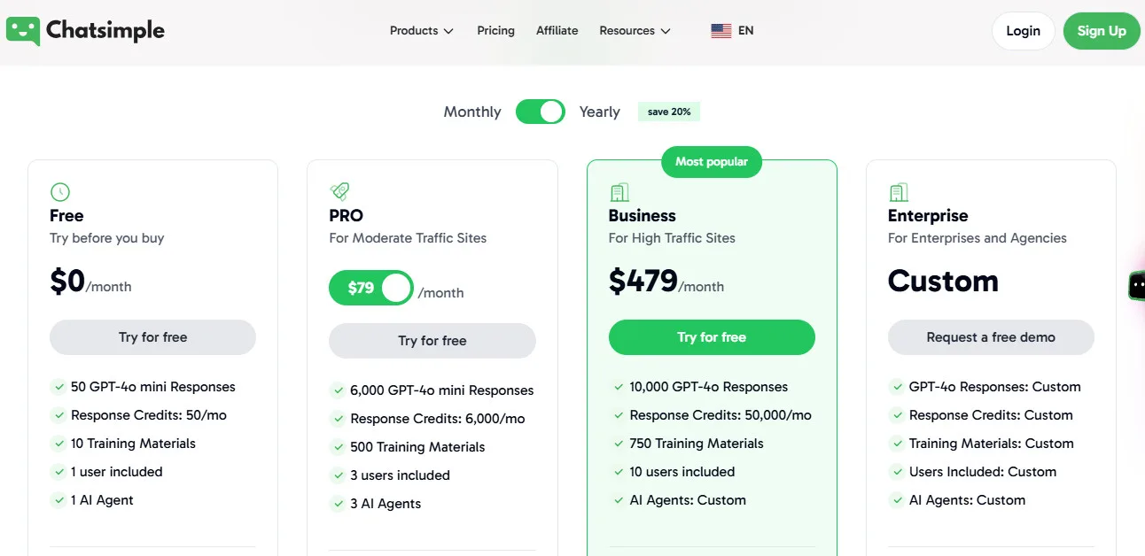 Chatsimple AI Pricing Plans | Best Free AI Tools Price Guide