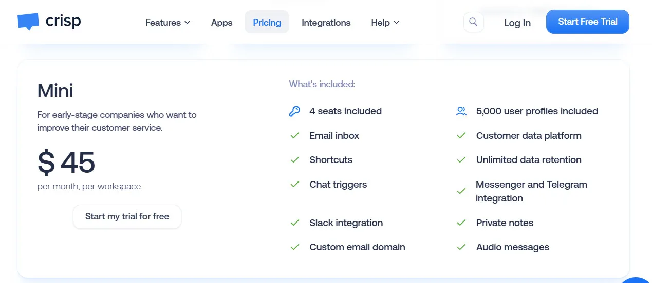 Crips Chat AI Pricing Mini Plans | Best Free AI Tools Price Guide