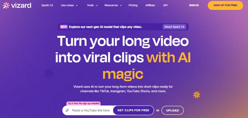 Vizard AI Review Platform Overview | Best Free AI Tools Review