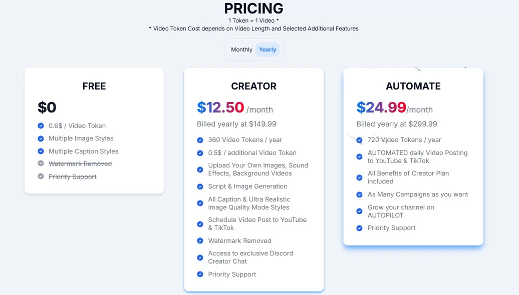 AIcut pro Pricing Plans | Best Free AI Tools Price Guide