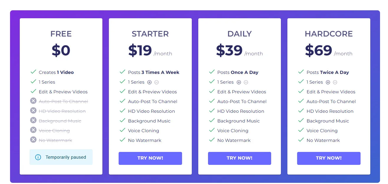 Autoshorts AI Pricing Plans | Best Free AI Tools Price Guide