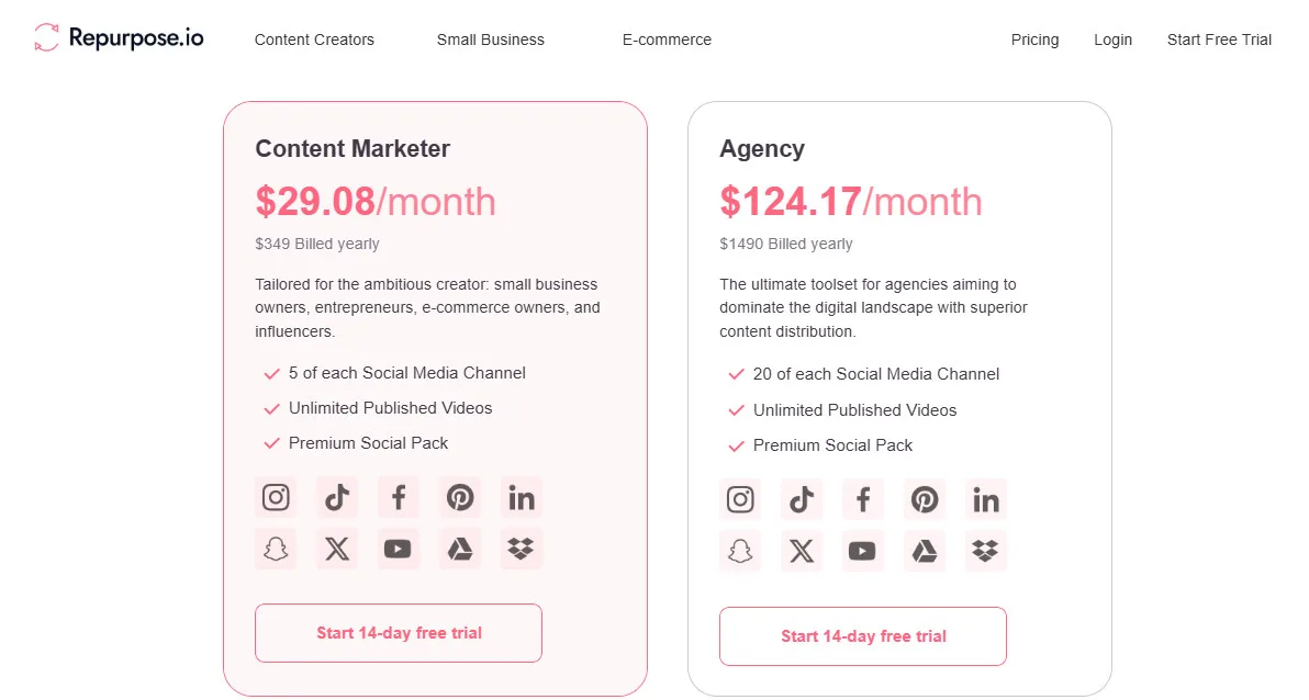 Repurpose AI Pricing Plans | Best Free AI Tools Price Guide
