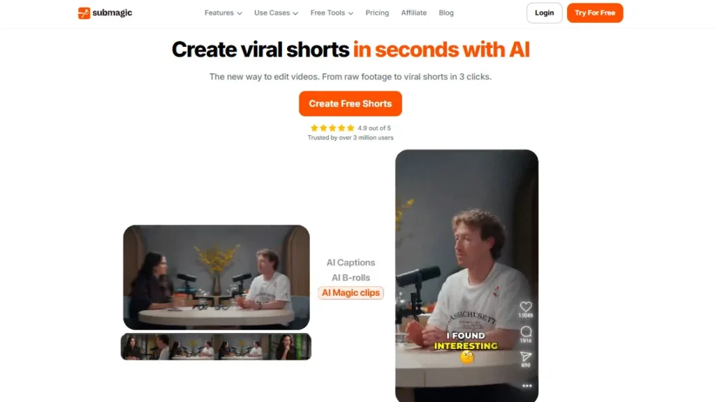 Submagic AI Review Platform Overview | Best Free AI Tools Review