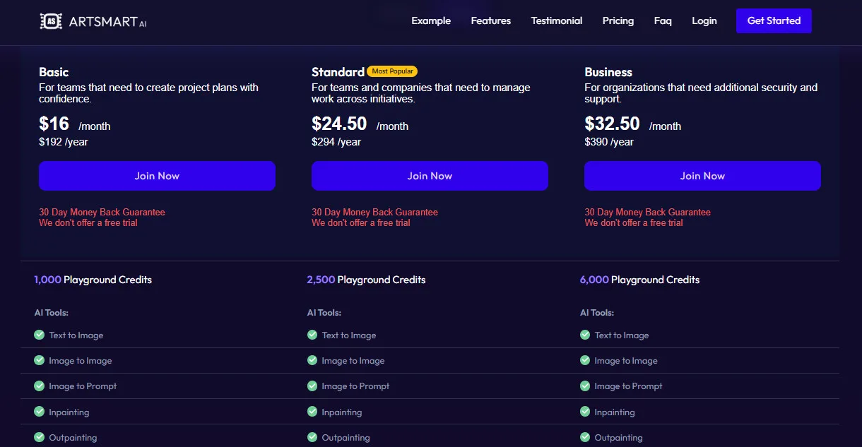 Artsmart AI Pricing Plans | Best Free AI Tools Price Guide