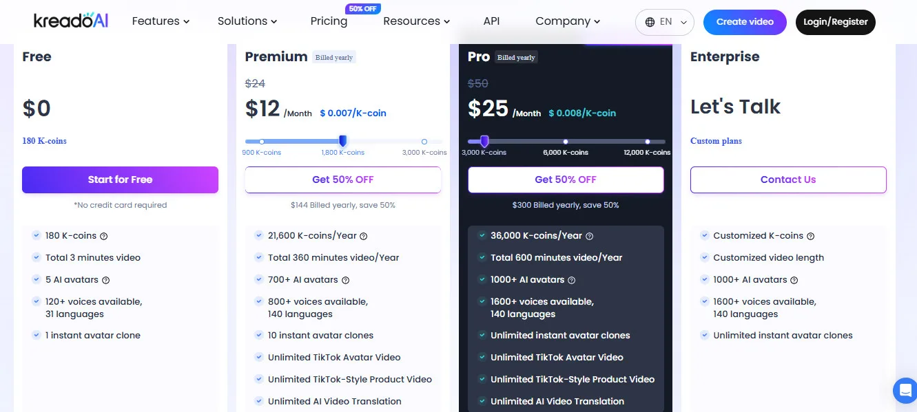Kreado AI Pricing Plans | Best Free AI Tools Price Guide