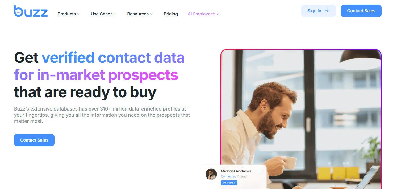 Buzz AI Data Enrichment AI Features Platform Overview | Best Free AI Tools Team Review