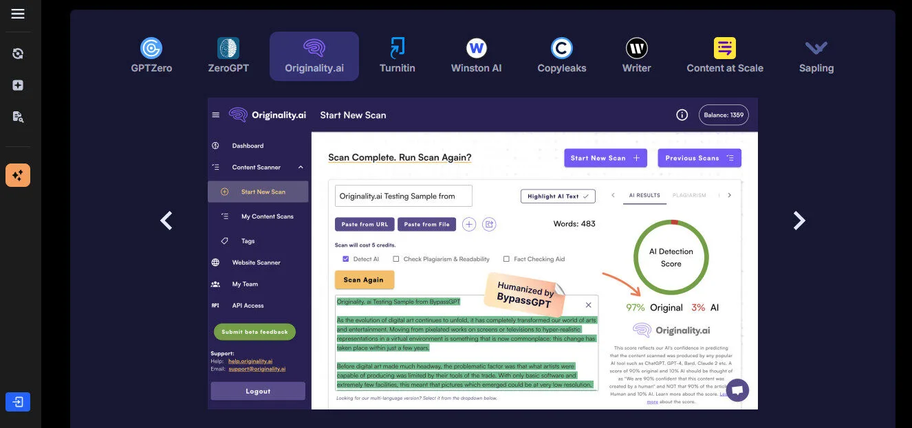 Bypassgpt AI Detectors All Platform Features Platform Overview | Best Free AI Tools Team Review