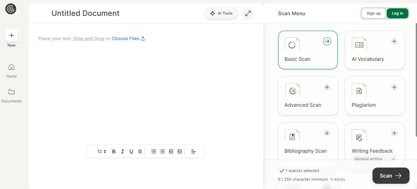 GPTZero Me AI Detectors Features Platform Overview | Best Free AI Tools Team Review