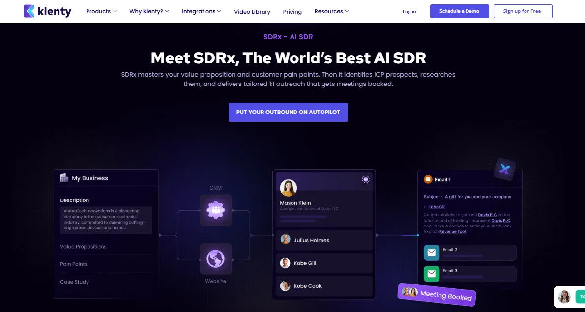 Klenty AI by SDRx AI SDR Features Platform Overview | Best Free AI Tools Team Review