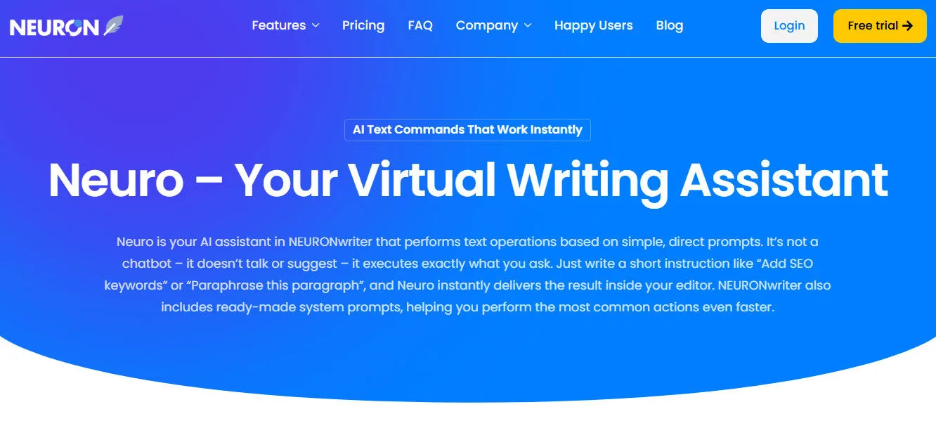 Neuronwriter AI Writing Assisatnt Features Platform Overview | Best Free AI Tools Team Review