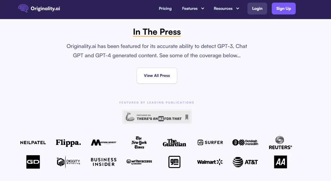 Originality AI Trusted Leading Platform Overview | Best Free AI Tools Team Review