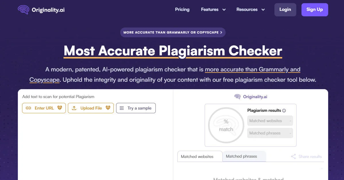 Originality AI Plagiarism Checker Feature Platform Overview | Best Free AI Tools Team Review