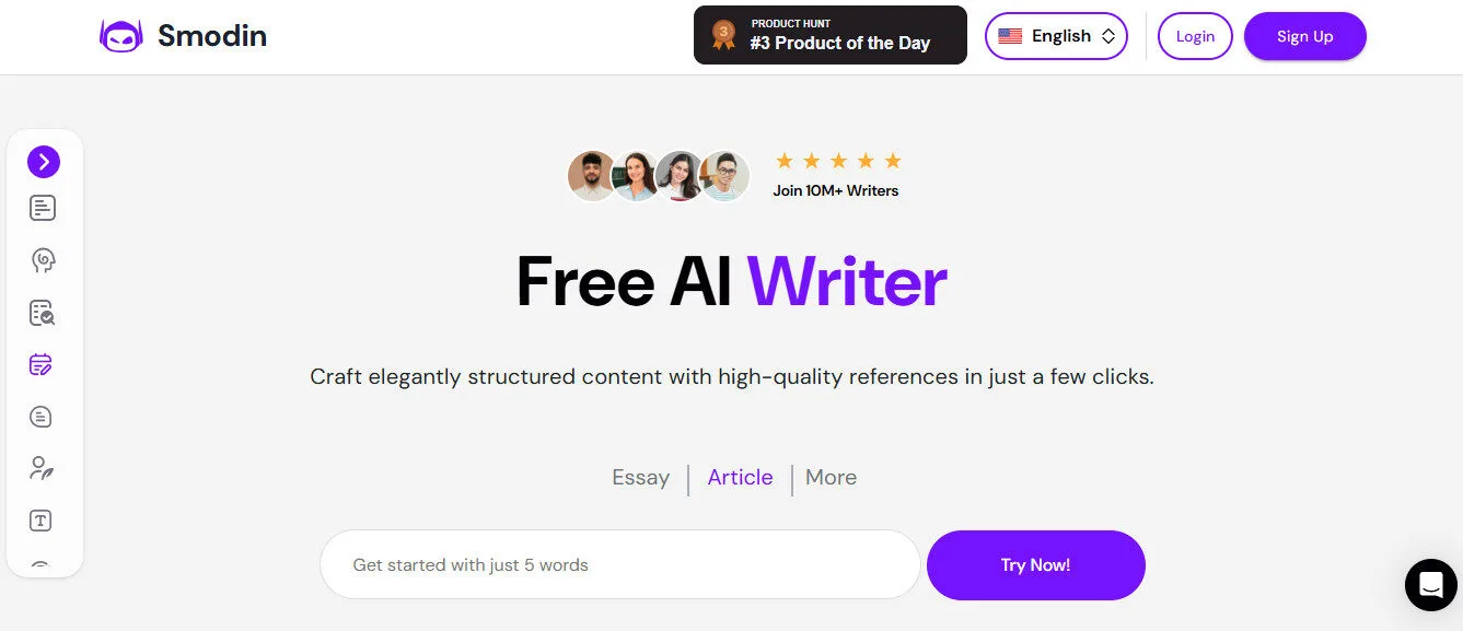 Smodin Free AI Writer Features Platform Overview | Best Free AI Tools Team Review