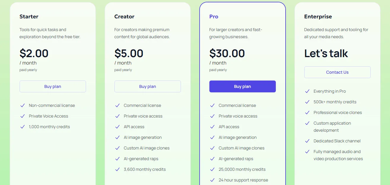 Uberduck AI Pricing Plans | Best Free AI Tools Price Guide
