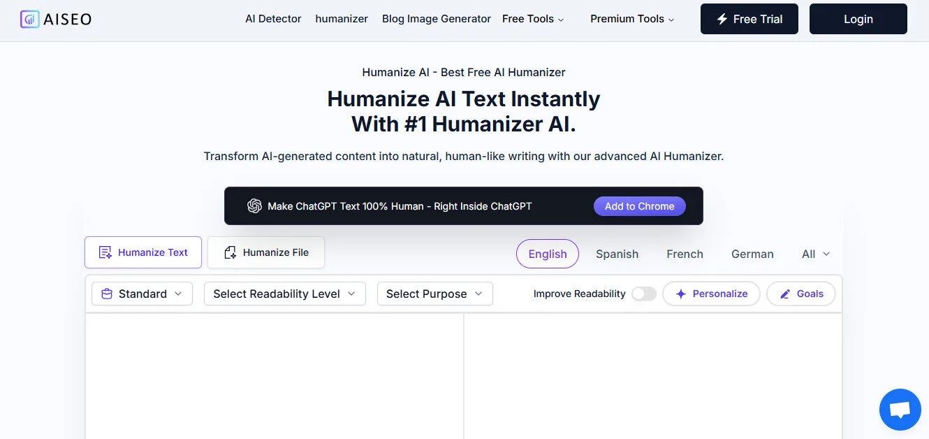 AISEO AI Humanizer Feature Platform Overview | Best Free AI Tools Team Review