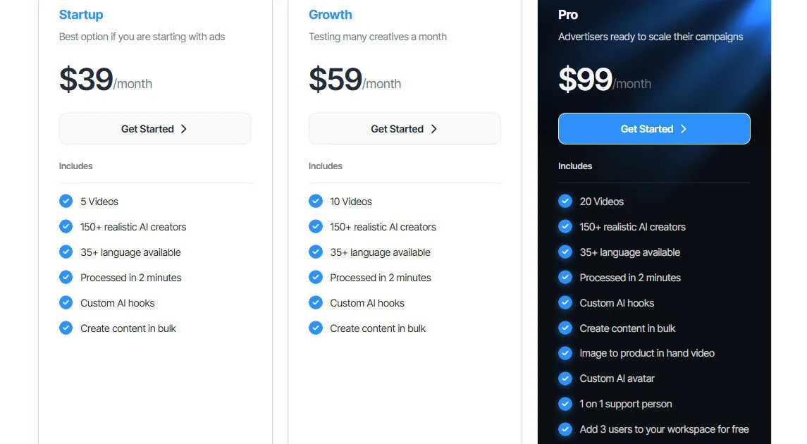 MakeUGC AI Yearly Pricing Plans | Best Free AI Tools Price Guide