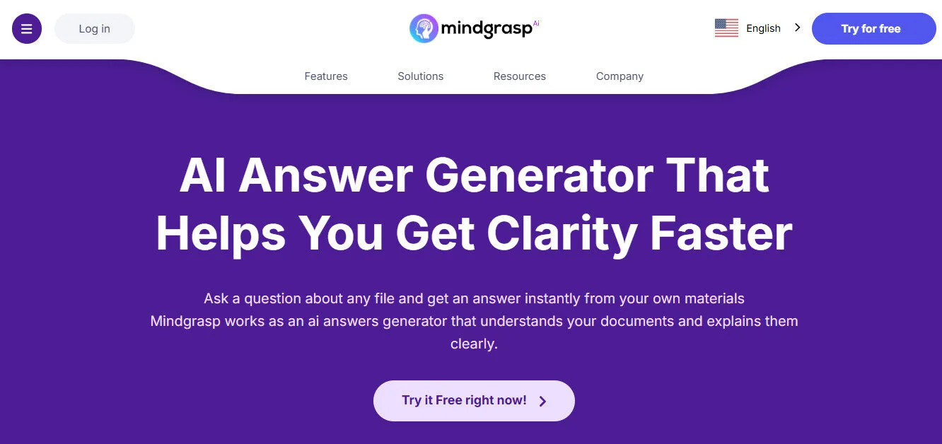 Mindgrasp AI Answer Generator Features Platform Overview | Best Free AI Tools Team Review