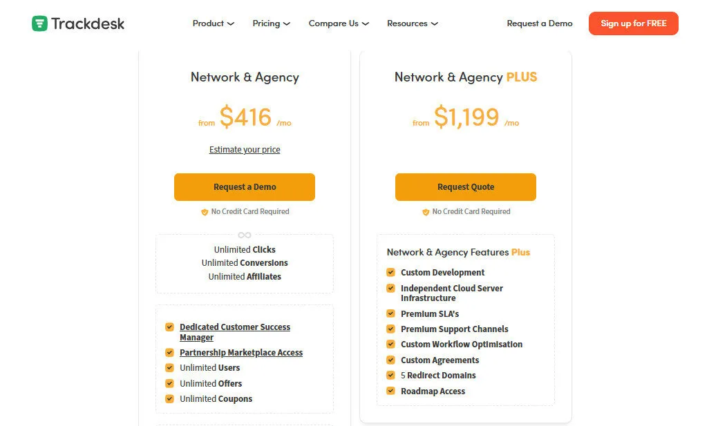Trackdesk Agency Pricing Plans | Best Free AI Tools Price Guide