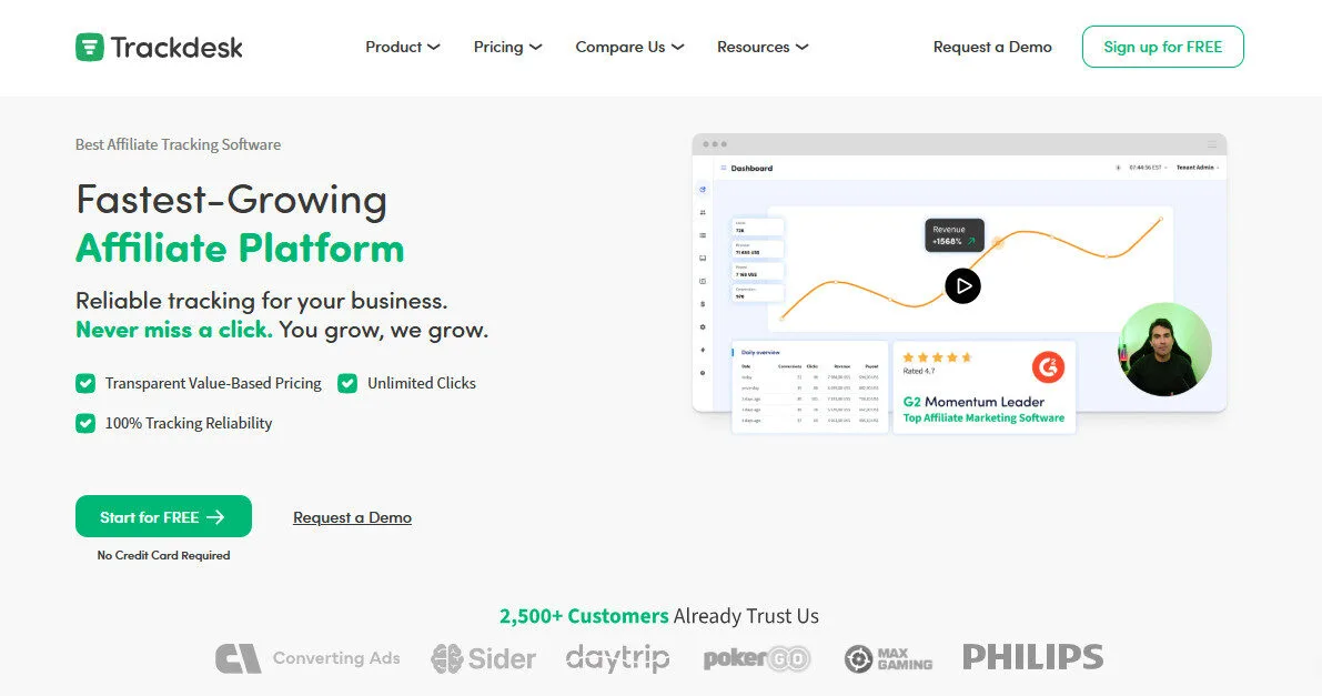 Trackdesk Review Platform Overview | Best Free AI Tools Review