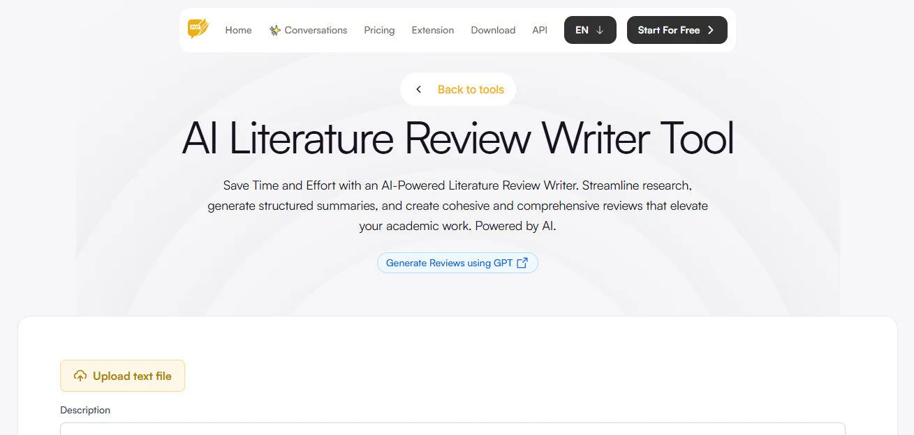 AskYourPdf AI Literature Review Writer Features Platform Overview | Best Free AI Tools Team Review