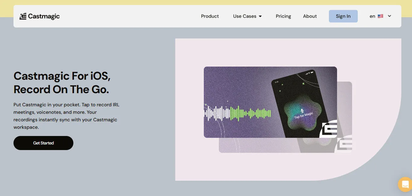 Castmagic iOS Recording Features Platform Overview | Best Free AI Tools Team Review