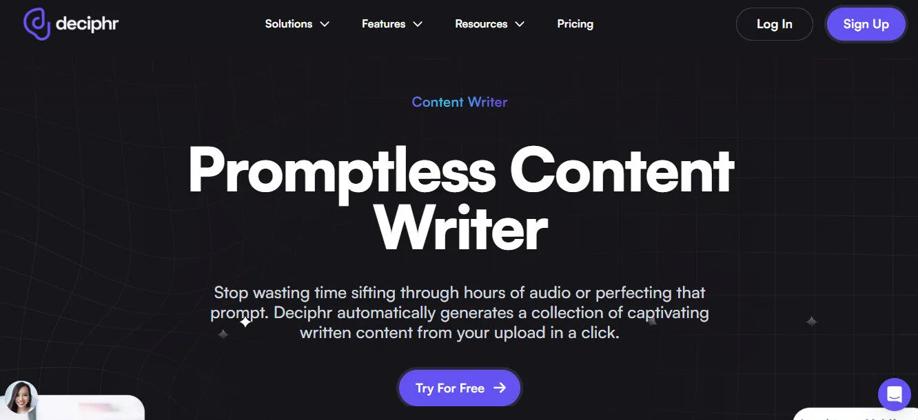 Deciphr AI Content Writer Features Platform Overview | Best Free AI Tools Team Review