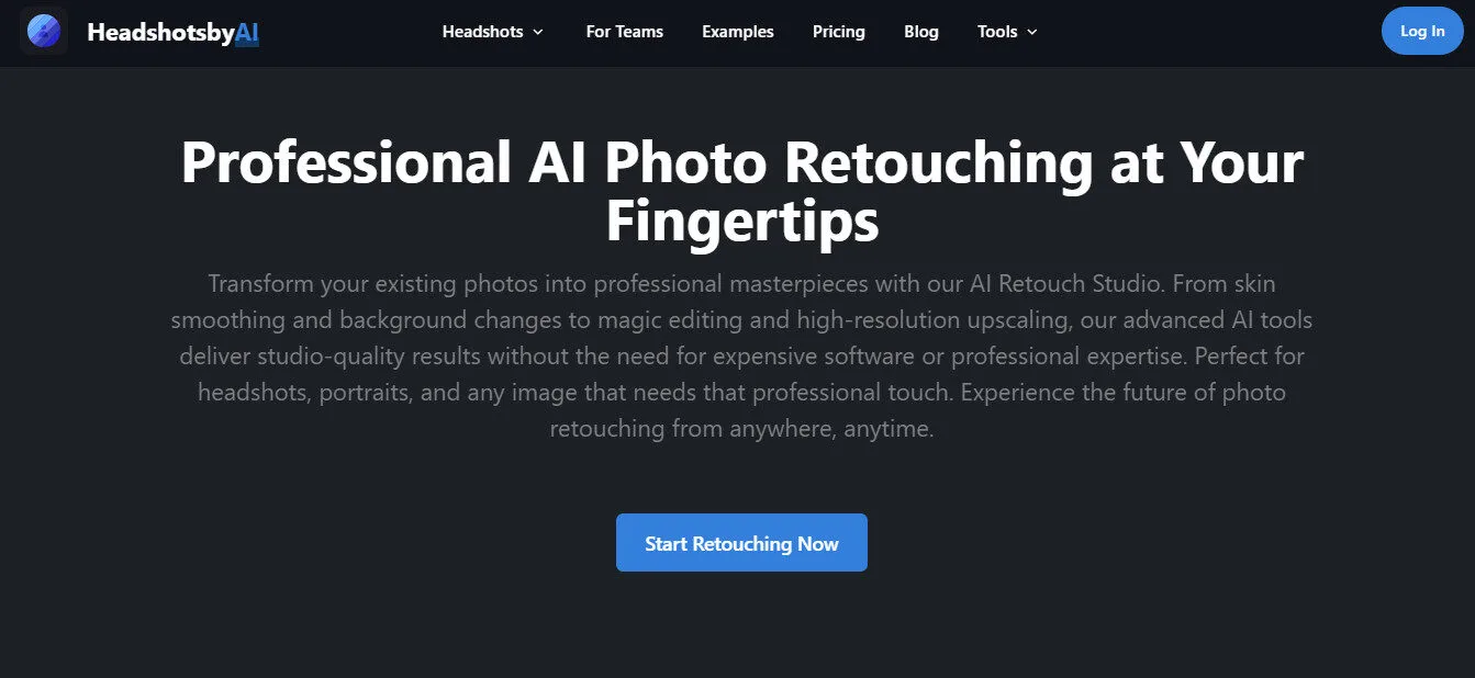 HeadshotsbyAI Free AI Edit Studio Features Platform Overview | Best Free AI Tools Team Review