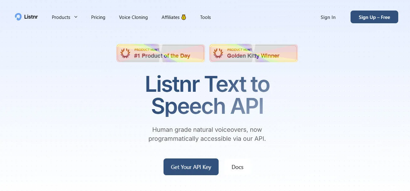 Listnr AI Text to Speech API Features Platform Overview | Best Free AI Tools Team Review
