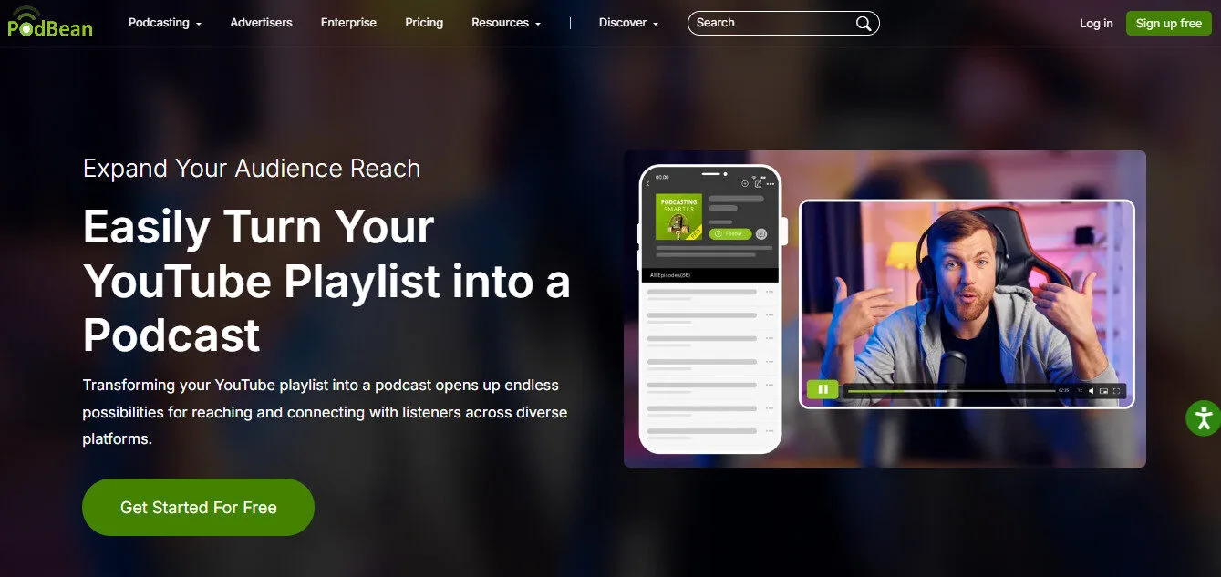 Podbean AI Convert YouTube Video to Podcast Features Platform Overview | Best Free AI Tools Team Review