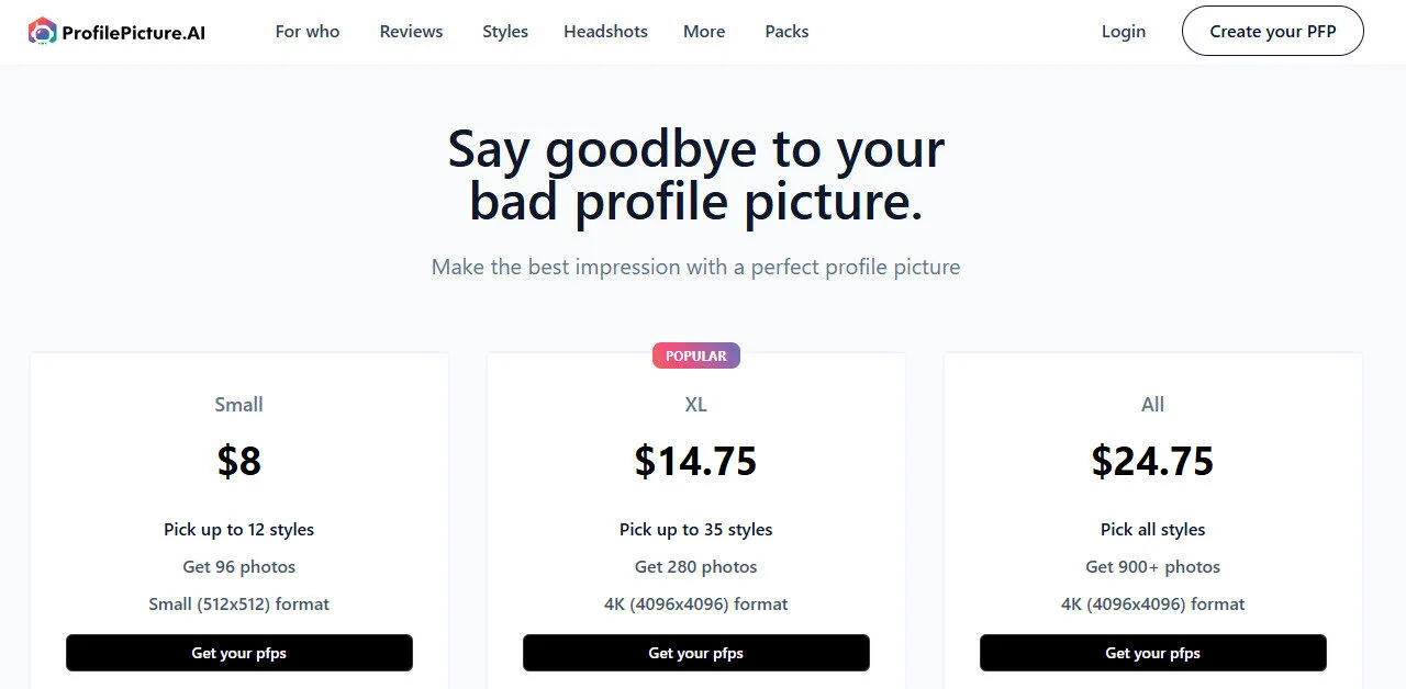 Profilepicture AI Pricing Plans | Best Free AI Tools Price Guide