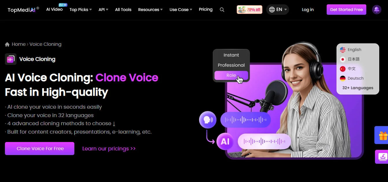 Topmediai AI Voice Cloning Features Platform Overview | Best Free AI Tools Team Review
