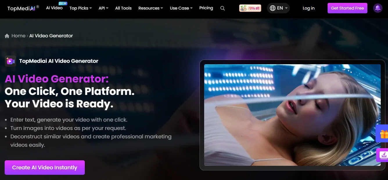 Topmediai Video Generator AI Features Platform Overview | Best Free AI Tools Team Review