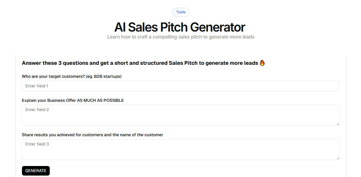 Breakcold Sales Pitch Generator AI Features Platform Overview | Best Free AI Tools Team Review