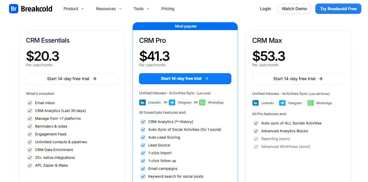 Breakcold Yearly Pricing Plans | Best Free AI Tools Price Guide