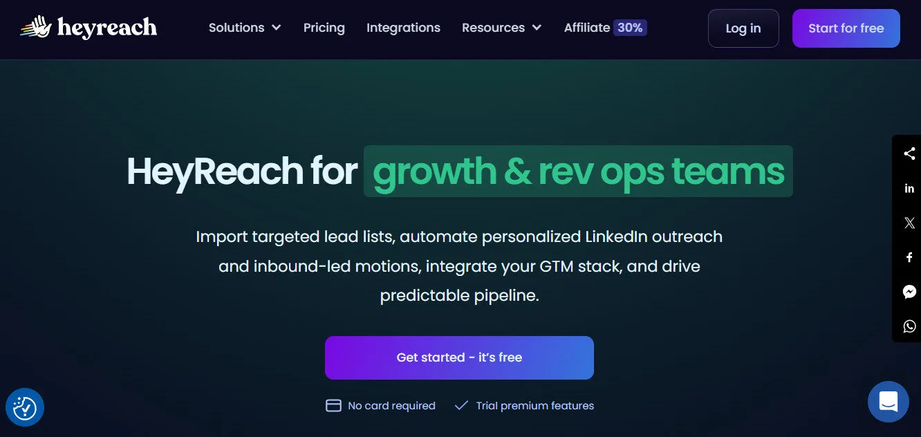 Heyreach For Growth Team Solution With AI Features Platform Overview | Best Free AI Tools Team Review
