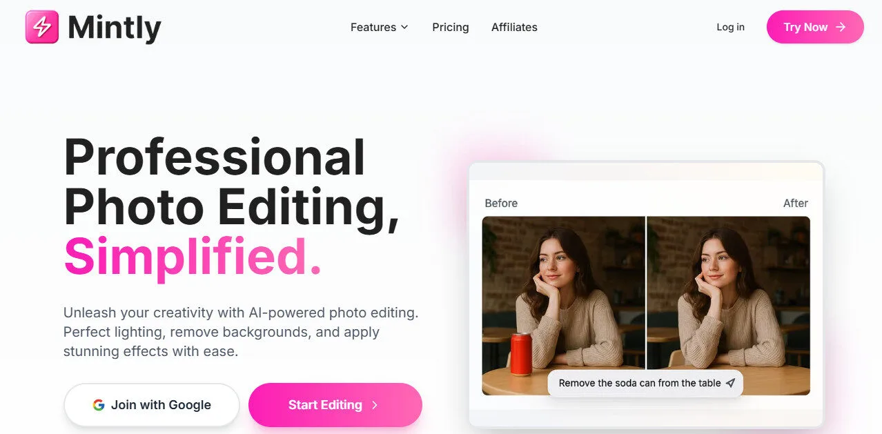 Mintly AI Photo Editor with AI Features Platform Overview | Best Free AI Tools Team Review