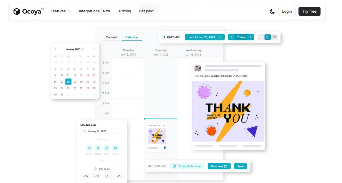 Ocoya Social Media Content Post Scheduling with AI Features Platform Overview | Best Free AI Tools Team Review