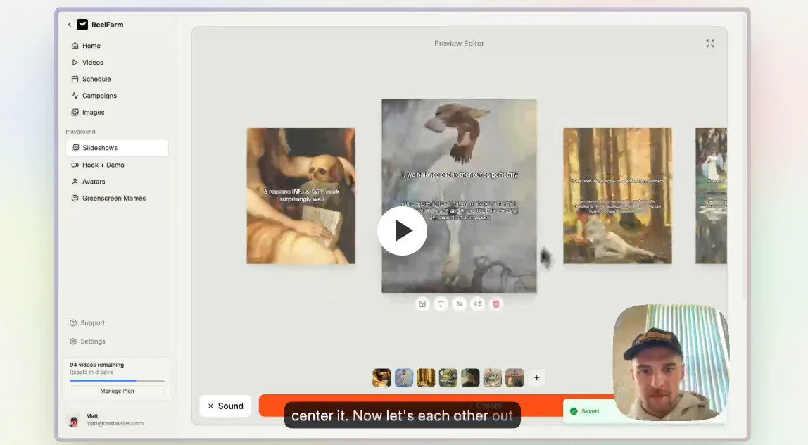 ReelFarm Dashboard Platform Overview | Best Free AI Tools Team Review