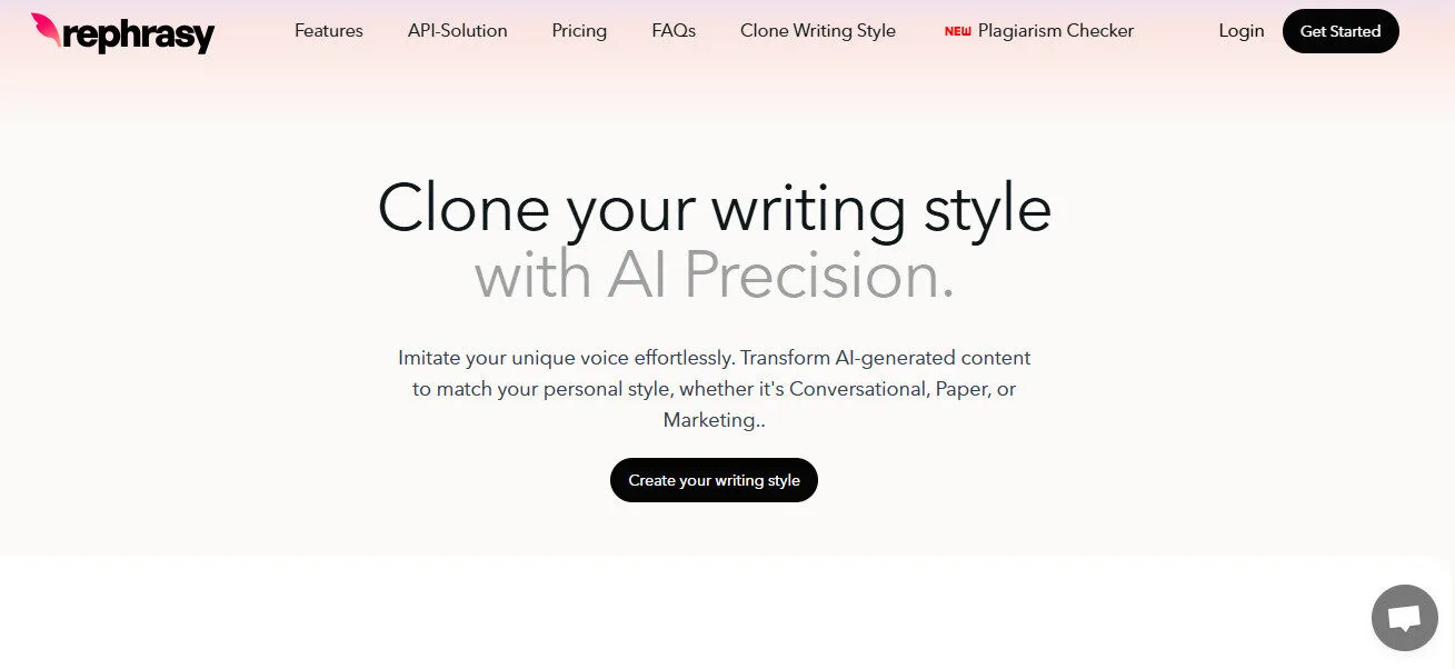 Rephrasy AI Clone Your Writing Style with AI Precision Features Platform Overview | Best Free AI Tools Team Review