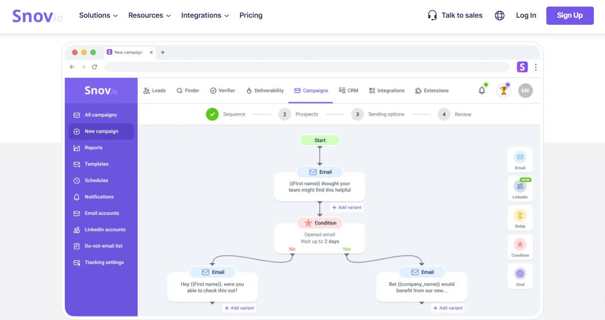 Snov.io Cold Email AI Features Platform Overview | Best Free AI Tools Team Review