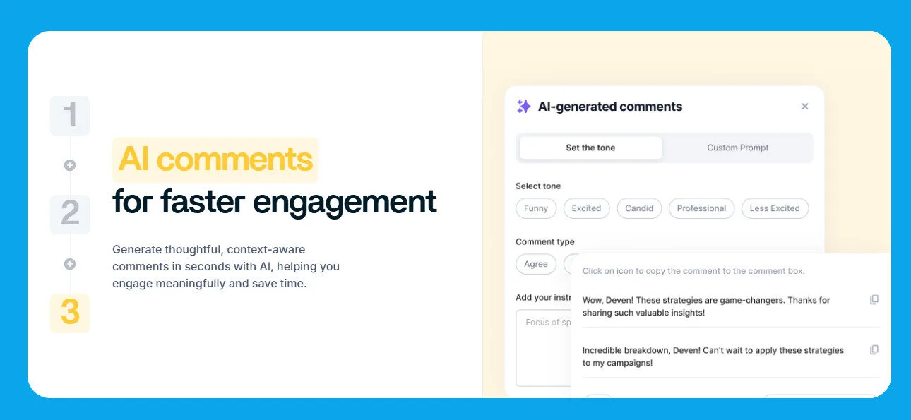 Supergrow AI Linkedin Post Generator Comment with AI Features Platform Overview | Best Free AI Tools Team Review