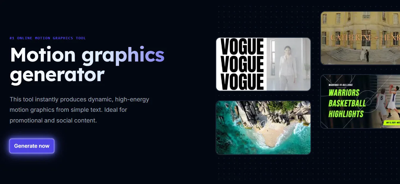 Vidio AI Motion Graphics Generator AI Features Platform Overview | Best Free AI Tools Team Review