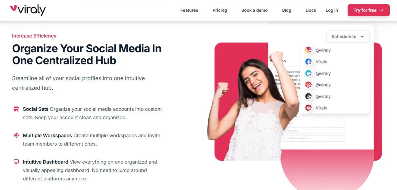 Viraly.io Social Media One Centralized Hub with AI Features Platform Overview | Best Free AI Tools Team Review