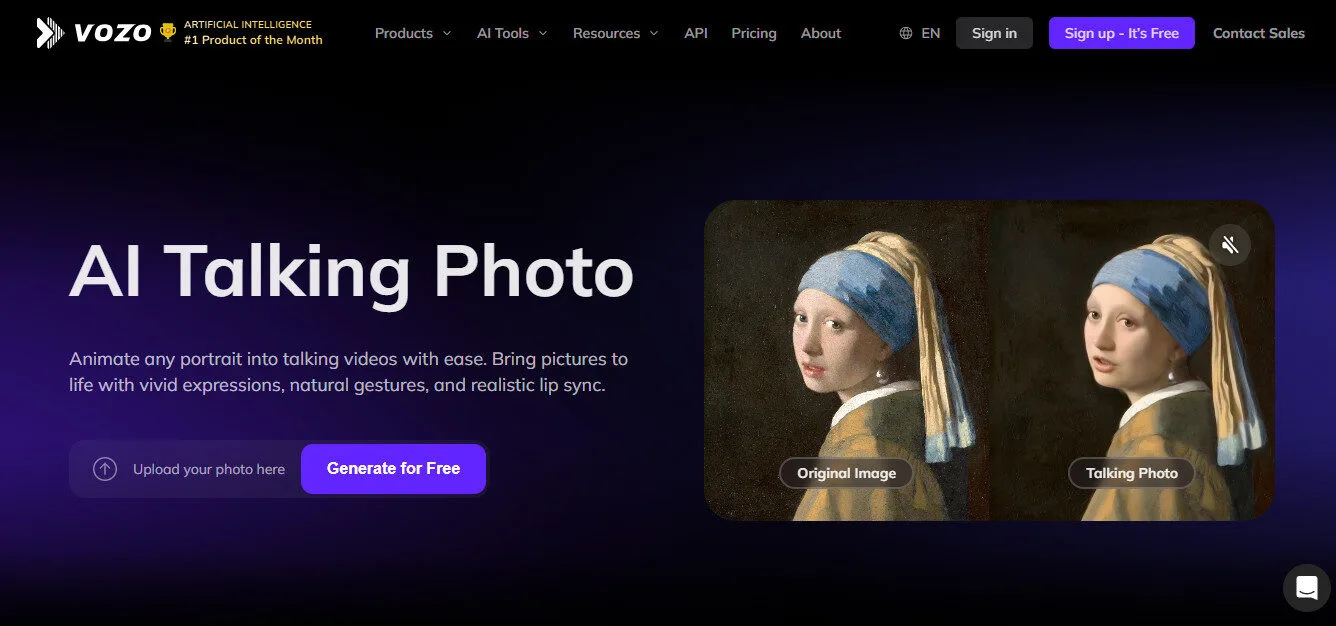 Vozo AI Talking Photo Generator AI Features Platform Overview | Best Free AI Tools Team Review