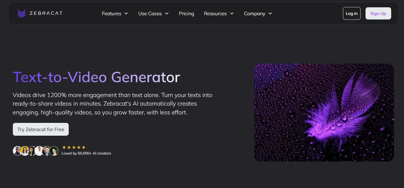 Zebracat AI Text to Video Generator with AI Features Platform Overview | Best Free AI Tools Team Review